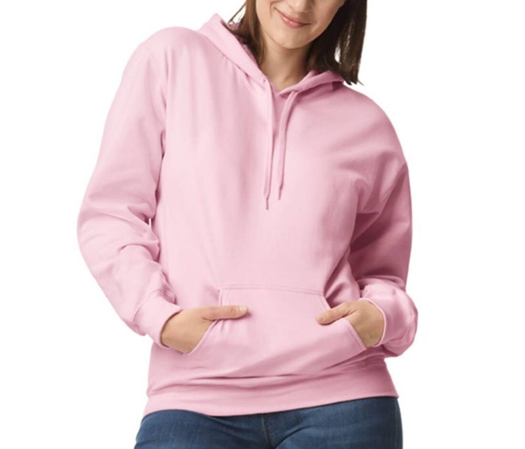 SOFTSTYLE MIDWEIGHT FLEECE Volwassenen HOODIE, LIGHT PINK, 3XL, GILDAN
