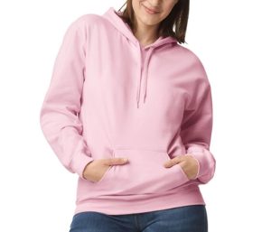 SOFTSTYLE MIDWEIGHT FLEECE Volwassenen HOODIE, LIGHT PINK, 3XL, GILDAN
