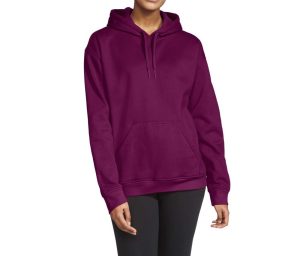 SOFTSTYLE MIDWEIGHT FLEECE Volwassenen HOODIE, MAROON, 3XL, GILDAN