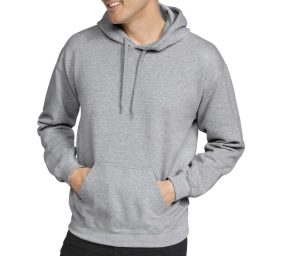 SOFTSTYLE MIDWEIGHT FLEECE Volwassenen HOODIE, DARK HEATHER, 3XL, GILDAN