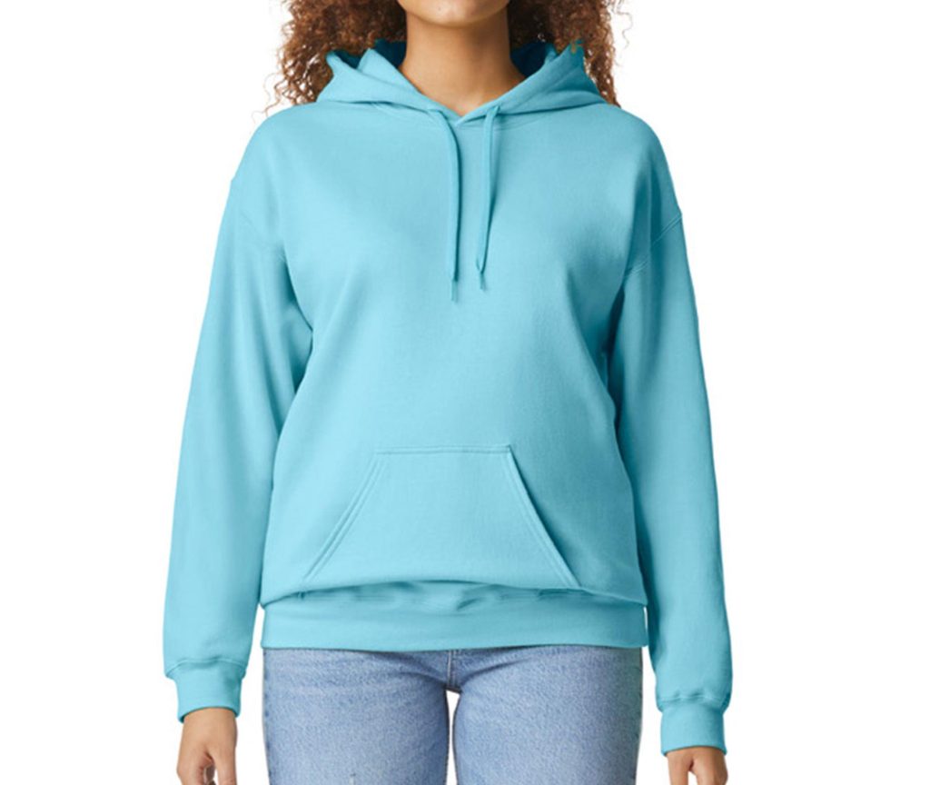 SOFTSTYLE MIDWEIGHT FLEECE Volwassenen HOODIE, SKY, 3XL, GILDAN