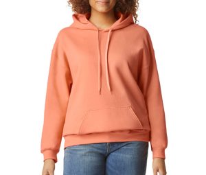 SOFTSTYLE MIDWEIGHT FLEECE Volwassenen HOODIE, TANGERINE, 3XL, GILDAN