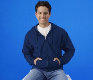 SOFTSTYLE MIDWEIGHT FLEECE Volwassenen Full Zip Hoodie Sweatshirt