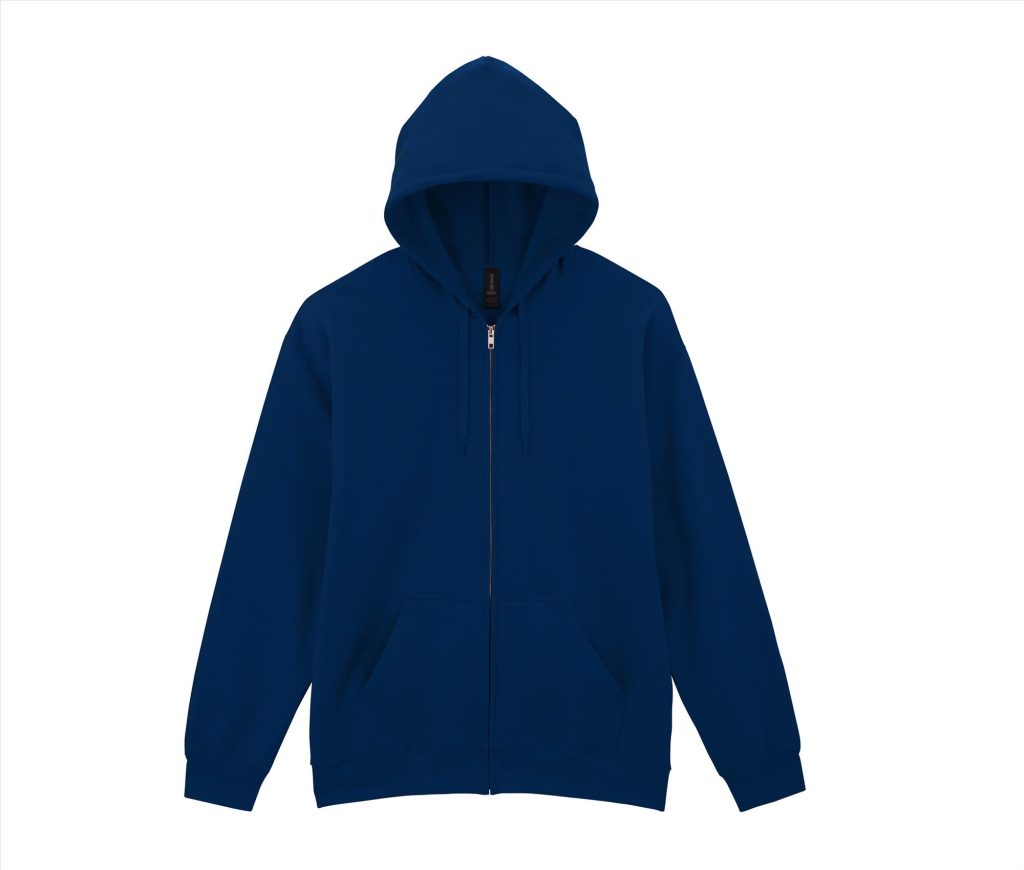 SOFTSTYLE MIDWEIGHT FLEECE Volwassenen Full Zip Hoodie Sweatshirt, NAVY, 3XL, GILDAN