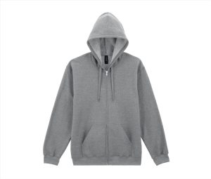 SOFTSTYLE MIDWEIGHT FLEECE Volwassenen Full Zip Hoodie Sweatshirt, SPORT GREY, 3XL, GILDAN