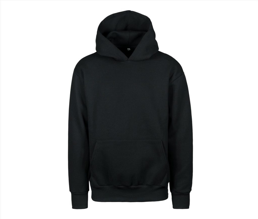 Oversized Hoodie Sweatshirt, BLACK, L, VESTI