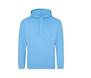 COLLEGE HOODIE, HAWAIIAN BLUE, XS, JUST HOODS
