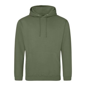 COLLEGE HOODIE, EARTHY GREEN, 3XL, JUST HOODS
