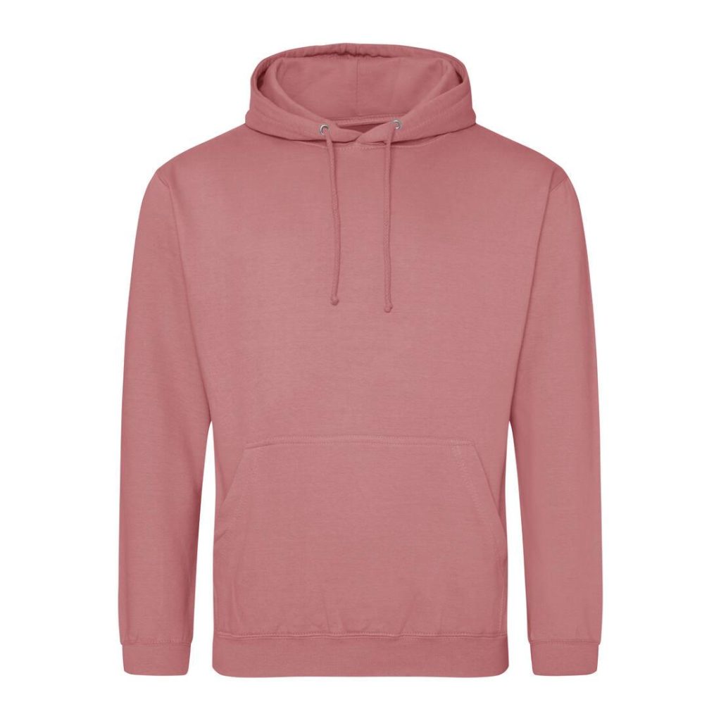 COLLEGE HOODIE, DUSTY ROSE, 3XL, JUST HOODS