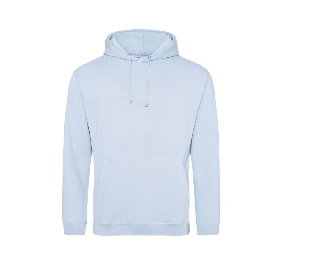 COLLEGE HOODIE, SKY BLUE, XS, JUST HOODS