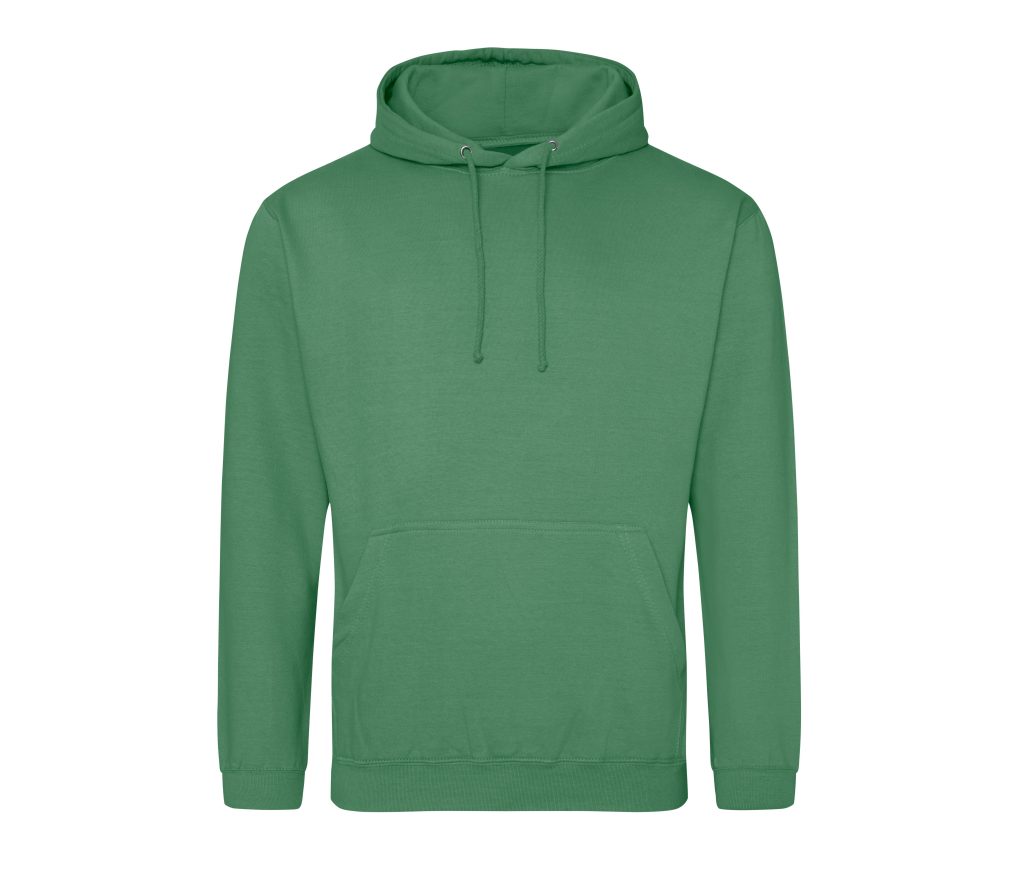 COLLEGE HOODIE, CACTUS GREEN, 3XL, JUST HOODS
