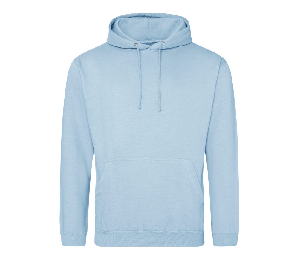 COLLEGE HOODIE, ICE BLUE, 3XL, JUST HOODS
