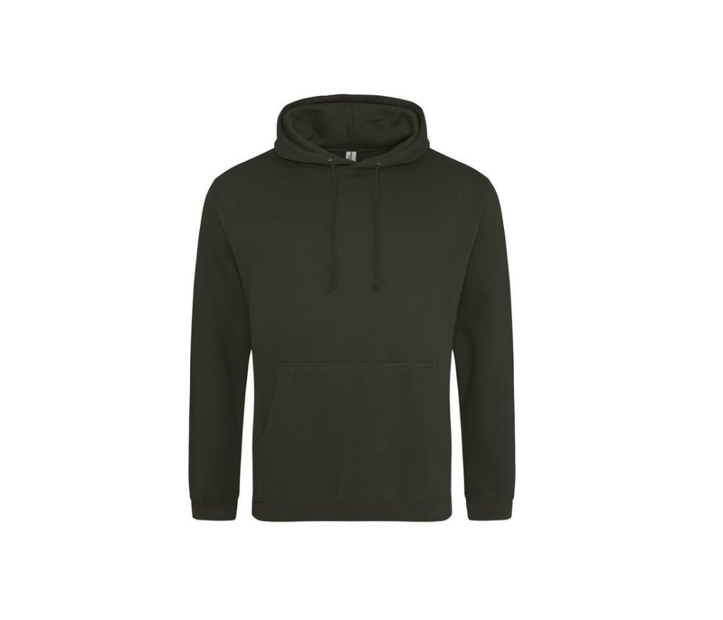 COLLEGE HOODIE, COMBAT GREEN, XS, JUST HOODS