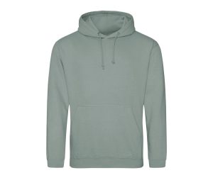 COLLEGE HOODIE, DUSTY GREEN, XS, JUST HOODS