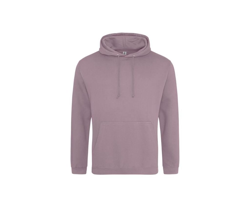 COLLEGE HOODIE, DUSTY PURPLE, XS, JUST HOODS