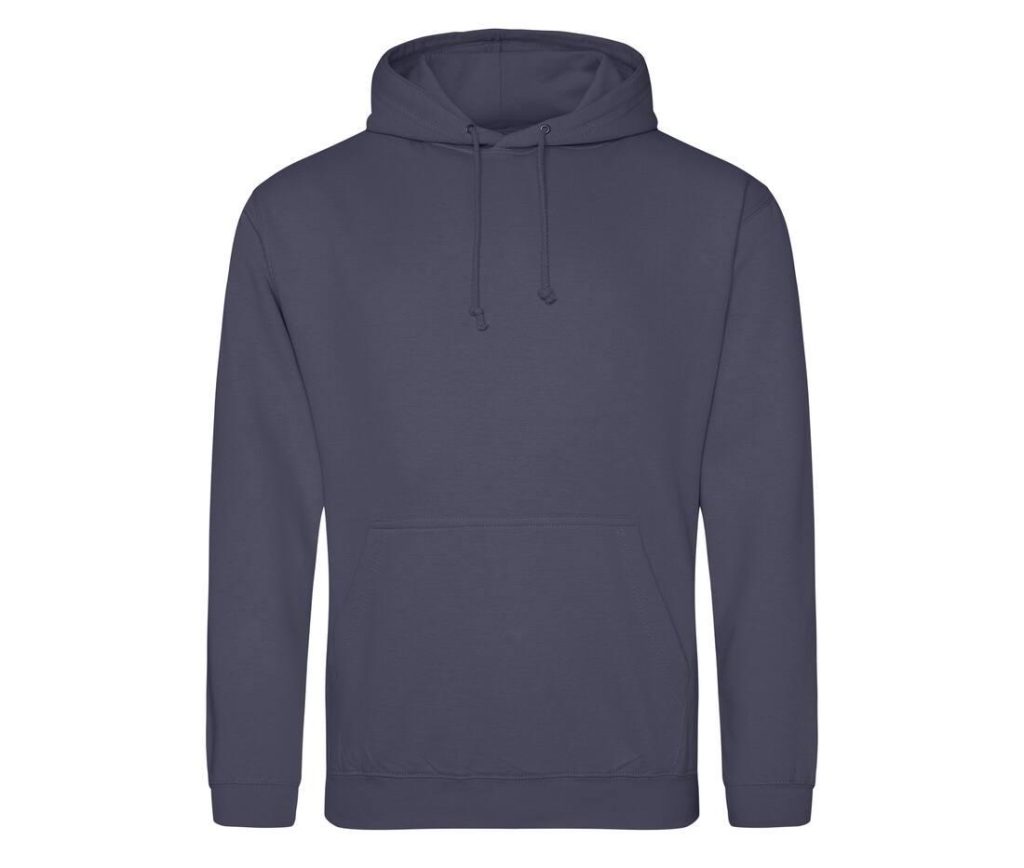 COLLEGE HOODIE, SHARK GREY, XS, JUST HOODS