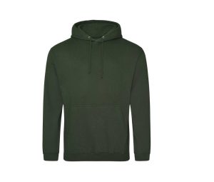 COLLEGE HOODIE, FOREST GREEN, XS, JUST HOODS