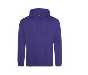 COLLEGE HOODIE, ULTRA VIOLET, XS, JUST HOODS