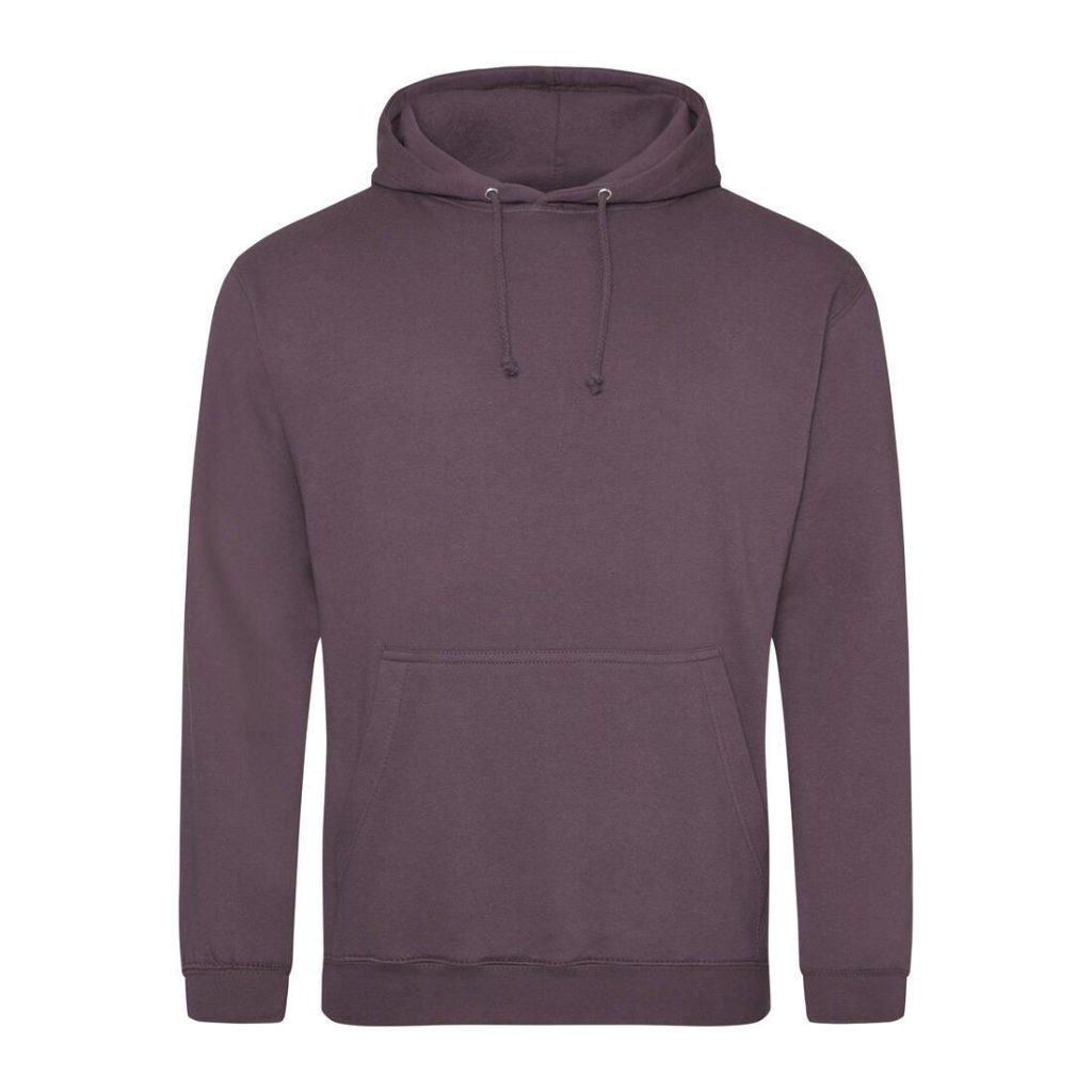COLLEGE HOODIE, WILD MULBERRY, XS, JUST HOODS