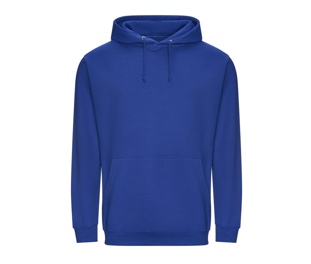 COLLEGE HOODIE, BRIGHT ROYAL, 3XL, JUST HOODS
