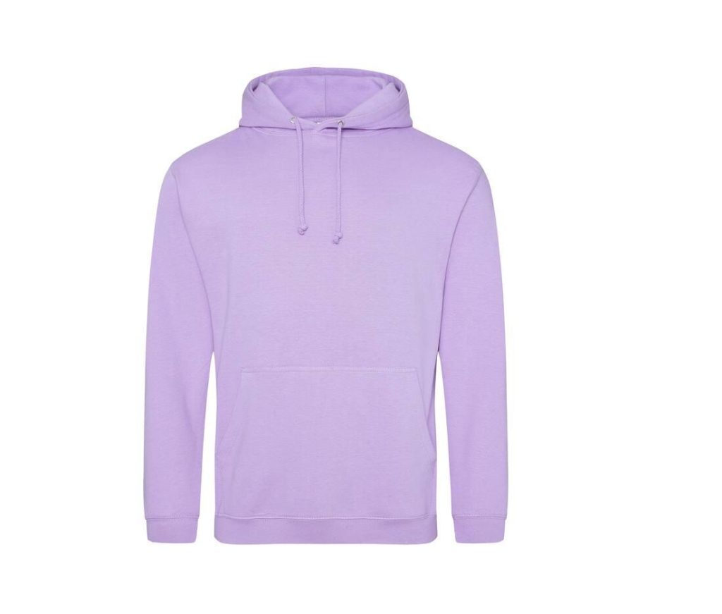 COLLEGE HOODIE, LAVENDER, XS, JUST HOODS