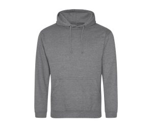 COLLEGE HOODIE, GRAPHITE HEATHER, 3XL, JUST HOODS