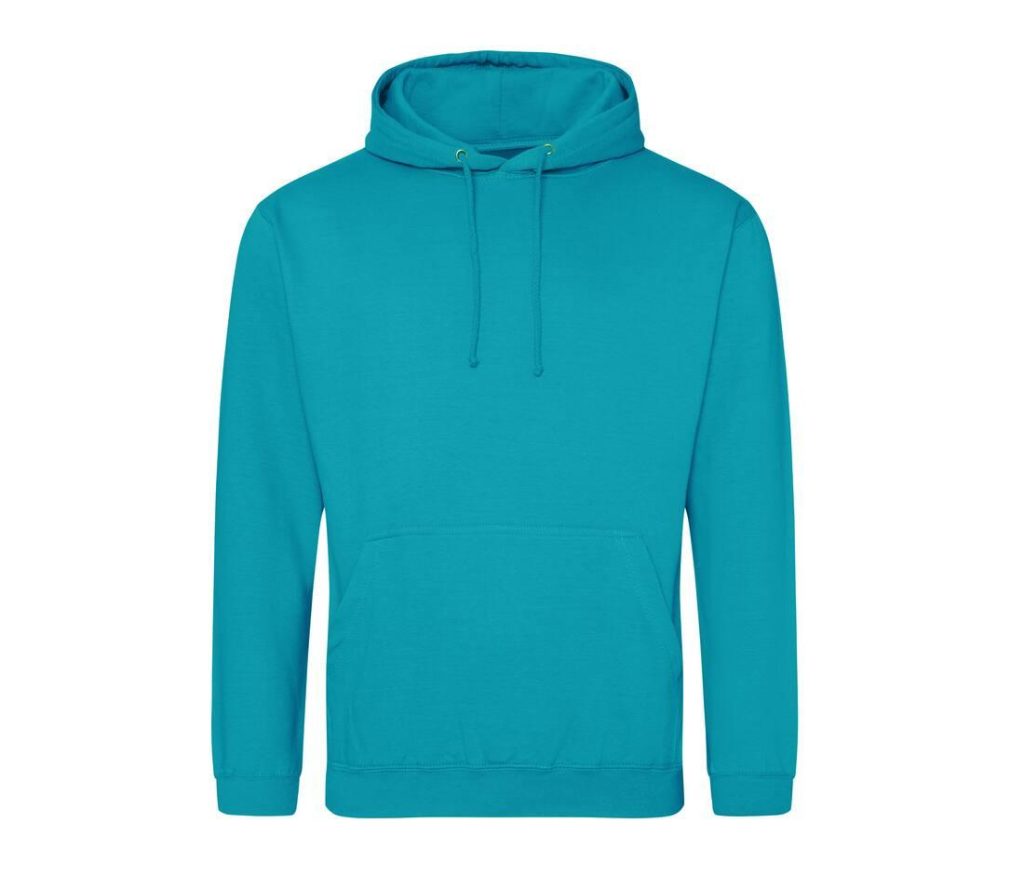 COLLEGE HOODIE, LAGOON BLUE, 3XL, JUST HOODS