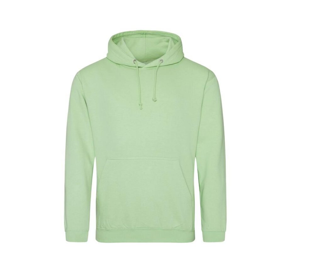 COLLEGE HOODIE, APPLE GREEN, XS, JUST HOODS