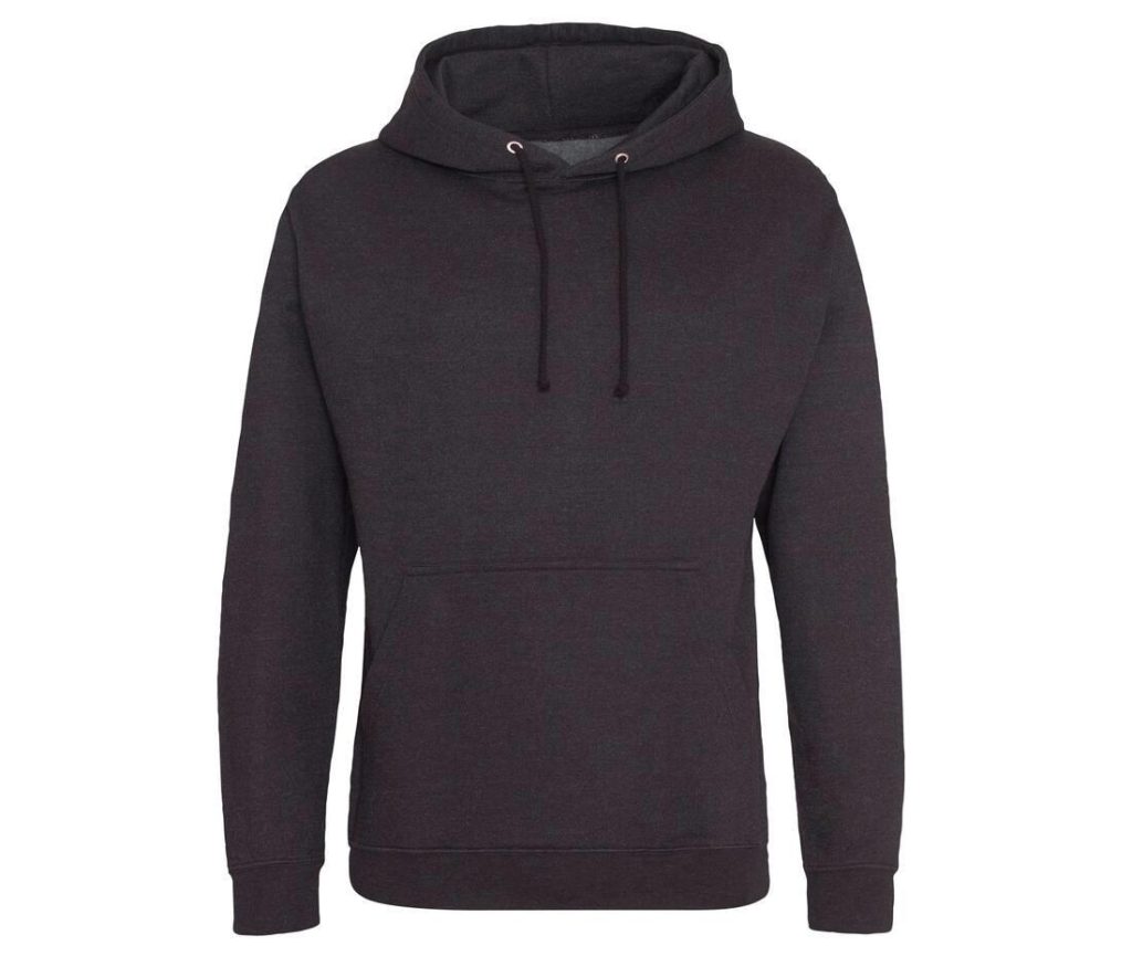 COLLEGE HOODIE, BLACK SMOKE, XS, JUST HOODS