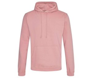 COLLEGE HOODIE, DUSTY PINK, XS, JUST HOODS