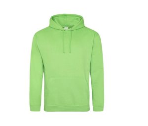 COLLEGE HOODIE, LIME GREEN, XS, JUST HOODS