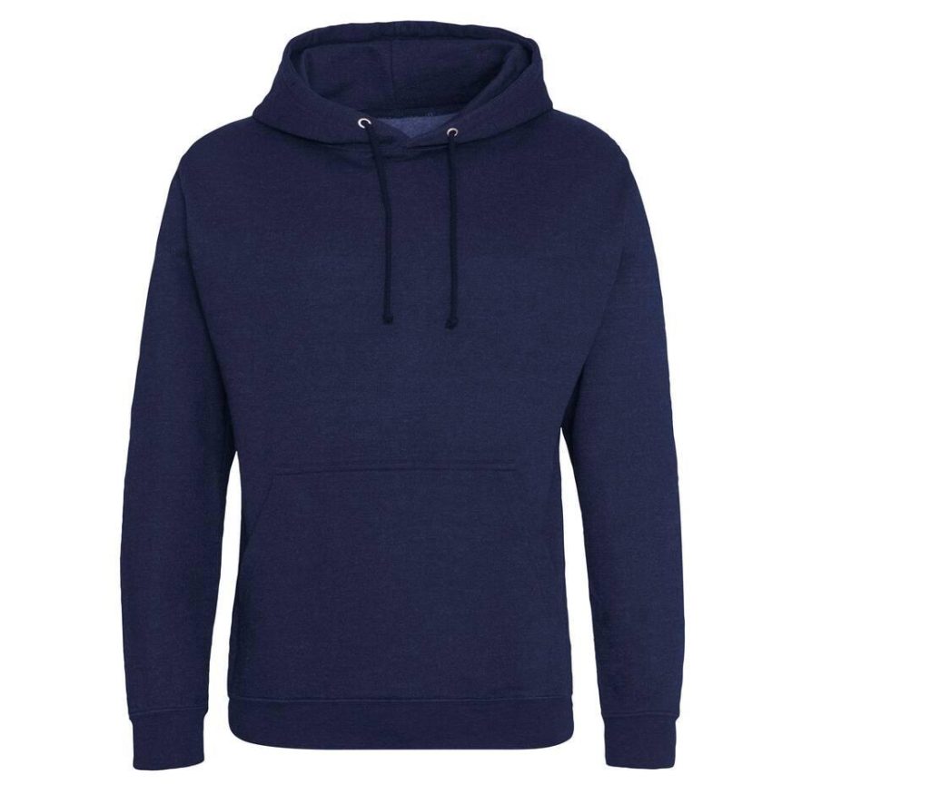COLLEGE HOODIE, NAVY SMOKE, XS, JUST HOODS