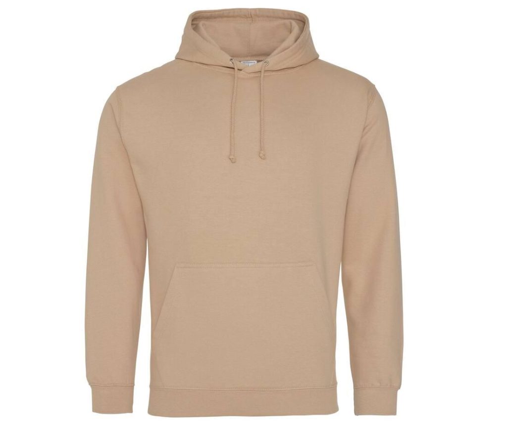COLLEGE HOODIE, NUDE, XS, JUST HOODS