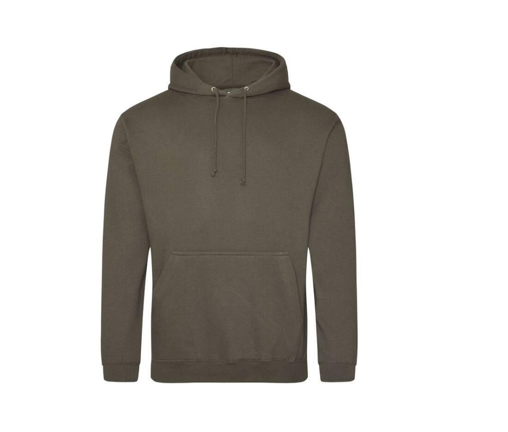 COLLEGE HOODIE, OLIVE GREEN, XS, JUST HOODS