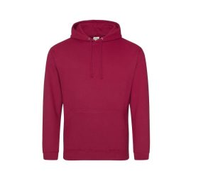 COLLEGE HOODIE, RED HOT CHILLI, XS, JUST HOODS