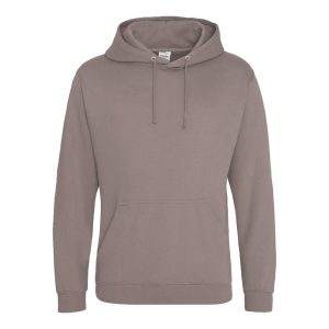 COLLEGE HOODIE, MOCHA BROWN, XS, JUST HOODS