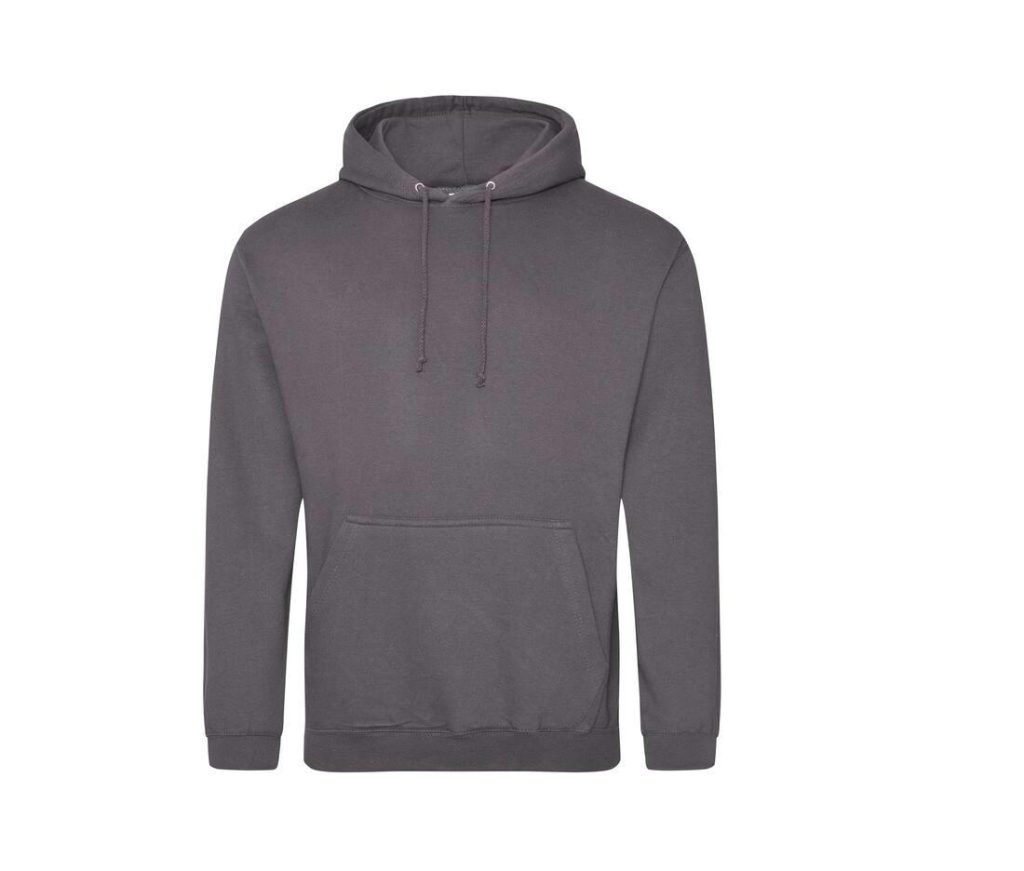 COLLEGE HOODIE, STEEL GREY, XS, JUST HOODS