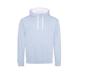 VARSITY HOODIE, SKY BLUE/WHITE, S, JUST HOODS