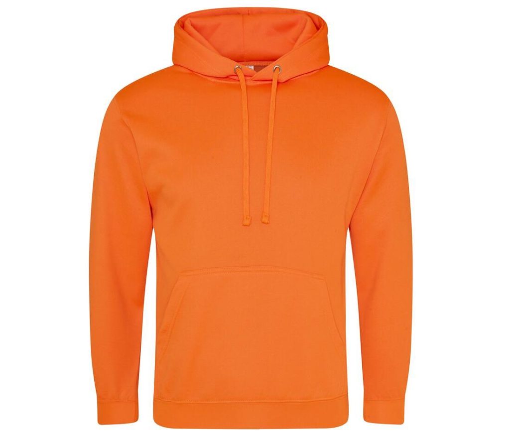 ELECTRIC HOODIE, ELECTRIC ORANGE, L, JUST HOODS