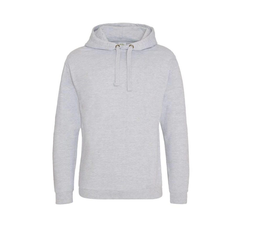 EPIC PRINT HOODIE, HEATHER GREY, XS, JUST HOODS