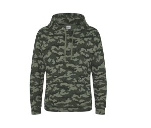 CAMO HOODIE, GREEN CAMO, XS, JUST HOODS