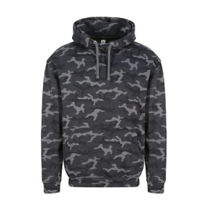 CAMO HOODIE, BLACK CAMO, XS, JUST HOODS