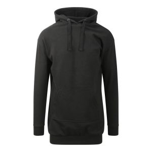 HOODIE DRESS, JET BLACK, XS, JUST HOODS