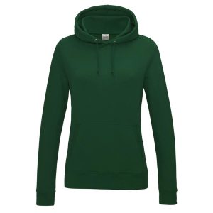 Dames COLLEGE HOODIE, BOTTLE GREEN, L, JUST HOODS