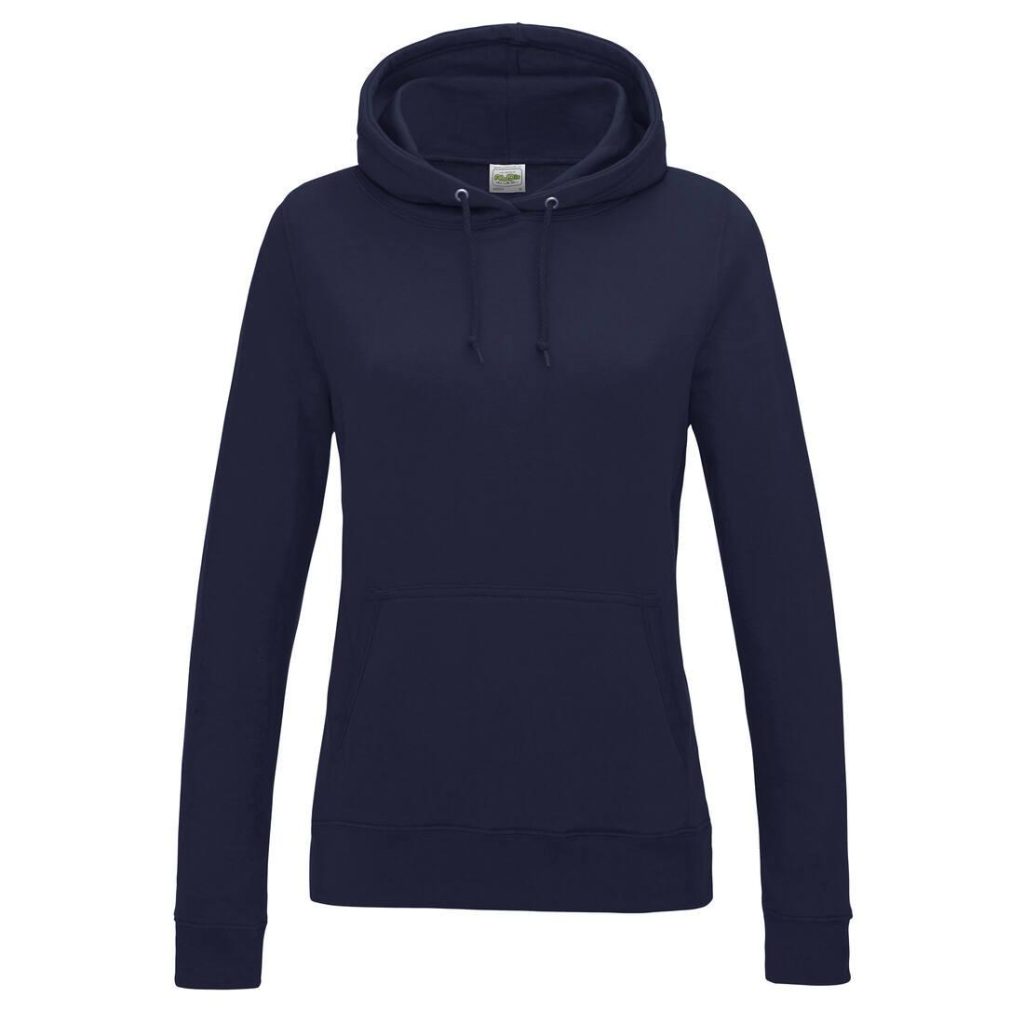 Dames COLLEGE HOODIE, OXFORD NAVY, L, JUST HOODS