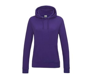 Dames COLLEGE HOODIE, PURPLE, XS, JUST HOODS