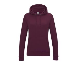 Dames COLLEGE HOODIE, BURGUNDY, XS, JUST HOODS