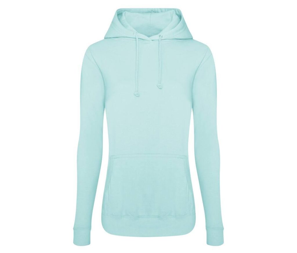 Dames COLLEGE HOODIE, PEPPERMINT, XS, JUST HOODS