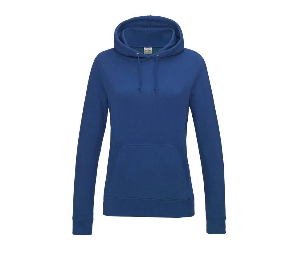 Dames COLLEGE HOODIE, ROYAL BLUE, XS, JUST HOODS