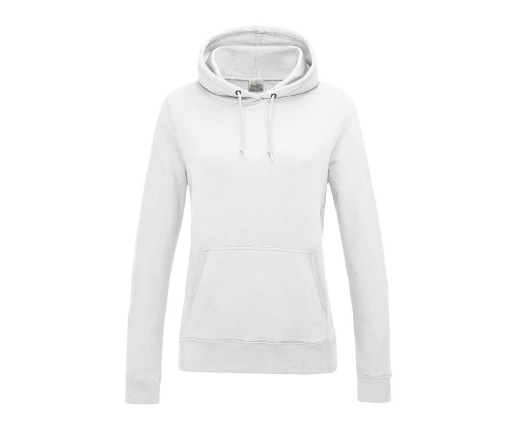 Dames COLLEGE HOODIE, ARCTIC WHITE, XS, JUST HOODS